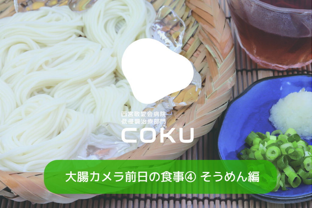 内視鏡検査食そうめん